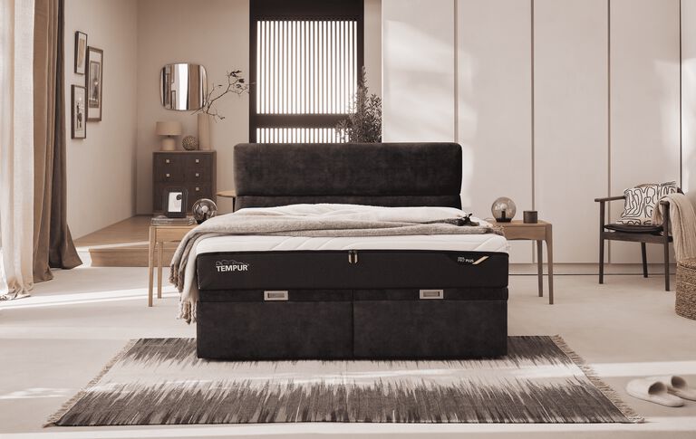 Visuel sommier et matelas tempur
